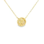 Bezel-Set Round Lab-Grown Diamond Necklace - Image 3