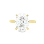 Oval Brilliant Solitaire Lab-Grown Diamond Ring - Image 5