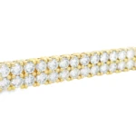 Double Row Lab-Grown Diamond Tennis Bracelet - Image 5