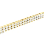 Double Row Lab-Grown Diamond Tennis Bracelet - Image 4