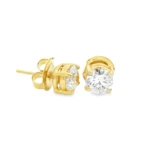 Classic Lab-Grown Diamond Stud Earrings - Image 6