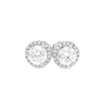 Halo Lab-Grown Diamond Stud Earrings