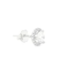 Halo Lab-Grown Diamond Stud Earrings - Image 3