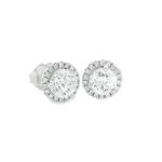 Halo Lab-Grown Diamond Stud Earrings - Image 5