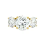 Round Brilliant Three-Stone Lab-Grown Diamond Ring