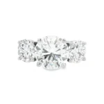 Round Brilliant Three-Stone Lab-Grown Diamond Ring - Image 5