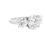 Round Brilliant Three-Stone Lab-Grown Diamond Ring - Image 7