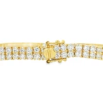 Double Row Lab-Grown Diamond Tennis Bracelet - Image 3