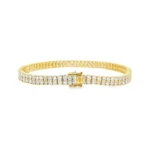 Double Row Lab-Grown Diamond Tennis Bracelet - Image 4