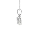 Round Halo Pendant with Diamond Bail - Image 7