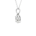 Round Halo Pendant with Diamond Bail - Image 8