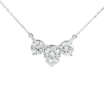 Classic Three-Stone Lab-Grown Diamond Necklace
