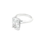 Radiant Cut Hidden Halo Lab-Grown Diamond Ring - Image 5