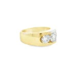 Round Brilliant Three-Stone Lab-Grown Diamond Ring - Image 2
