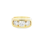 Round Brilliant Three-Stone Lab-Grown Diamond Ring - Image 3