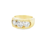 Round Brilliant Three-Stone Lab-Grown Diamond Ring - Image 4