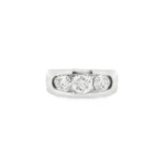 Round Brilliant Three-Stone Lab-Grown Diamond Ring