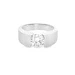 Half Channel Lab-Grown Diamond Ring - Image 4