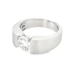 Half Channel Lab-Grown Diamond Ring - Image 6