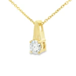 Elongated Drop Lab-Grown Diamond Necklace - Image 2