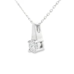 Elongated Drop Lab-Grown Diamond Necklace - Image 5