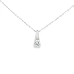 Elongated Drop Lab-Grown Diamond Necklace - Image 6