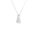 Elongated Drop Lab-Grown Diamond Necklace - Image 7