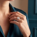 Radiant Cut Hidden Halo Lab-Grown Diamond Ring - Image 6