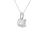 Round Brilliant Solitaire Lab-Grown Diamond Pendant - Image 6