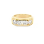 Men's Channel-Set Lab-Grown Diamond Band - Image 7