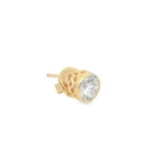 Bezel-Set Lab-Grown Diamond Stud Earrings - Image 2