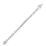 Emerald and Round Diamond Tennis Bracelet - Image 4