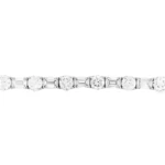 Emerald and Round Diamond Tennis Bracelet - Image 5