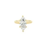 Marquise Brilliant Solitaire Lab-Grown Diamond Ring - Image 6