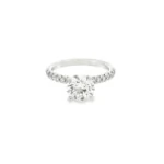 Round Brilliant Pavé Band Lab-Grown Diamond Ring - Image 6