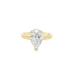 Pear Brilliant Solitaire Lab-Grown Diamond Ring - Image 4
