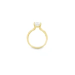 Emerald Cut Twisted Band Lab-Grown Diamond Ring - Image 3