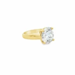 Round Brilliant Solitaire Lab-Grown Diamond Ring - Image 4